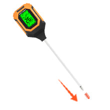 Medidor Digital de Solo 4 em 1 – pH, Umidade, Temperatura e Luz para Jardinagem Profissional