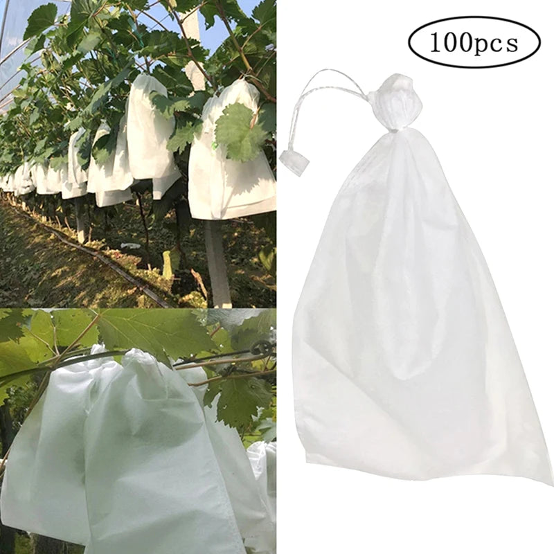100 Sacos de Proteção para Frutas – Morango, Uva e Jardim...