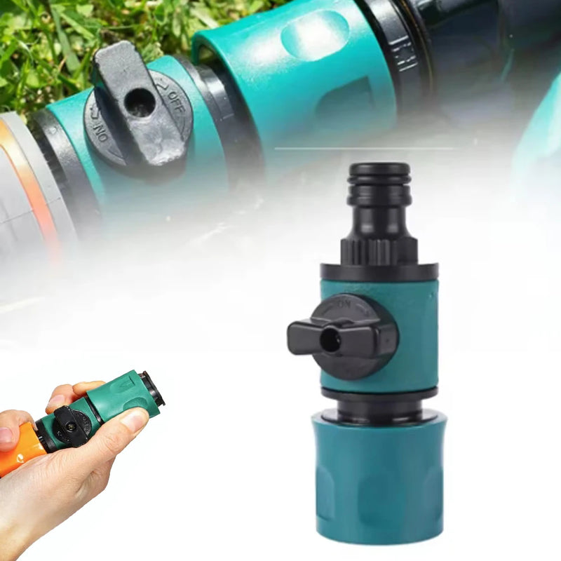 Conector Rápido com Válvula para Mangueira – Adaptador de Irrigação 1/2"