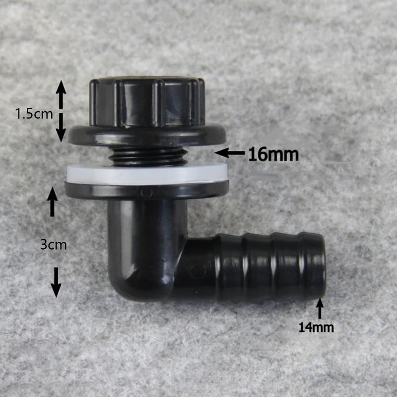 Conector Cotovelo 3/8" a 14mm – Adaptador para Mangueira e Tanque de Água