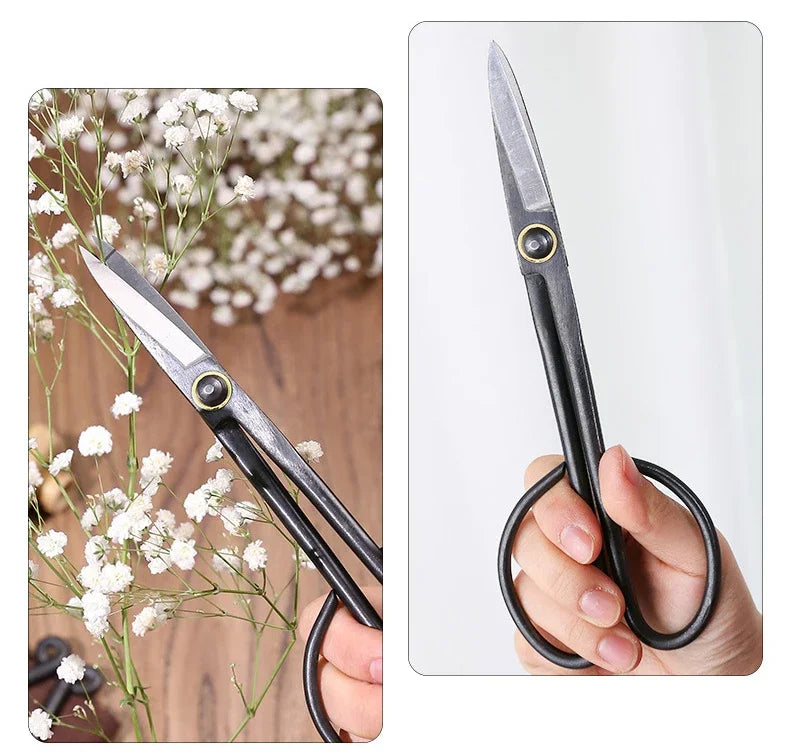Tesoura de Poda Profissional em Aço Carbono – Cortador de Raízes e Bonsai