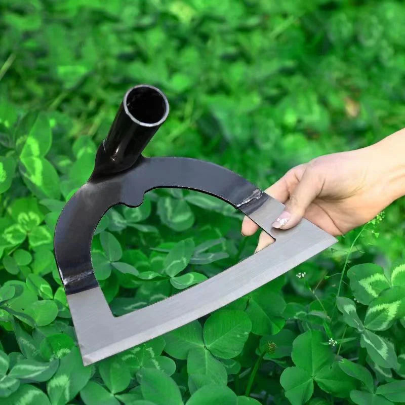 Enxada Furada Profissional de Aço Carbono – Capina e Afrouxamento do Solo Sem Esforço