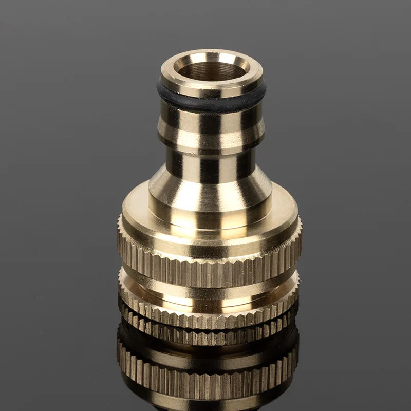 Adaptador de Mangueira em Latão para Lavadora de Alta Pressão – Conector Rosqueado 1/2'' e 3/4''