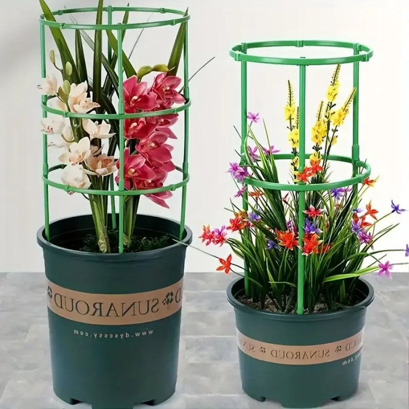 Suporte Circular para Plantas com 2 Camadas – Estrutura para Vasos e Jardins