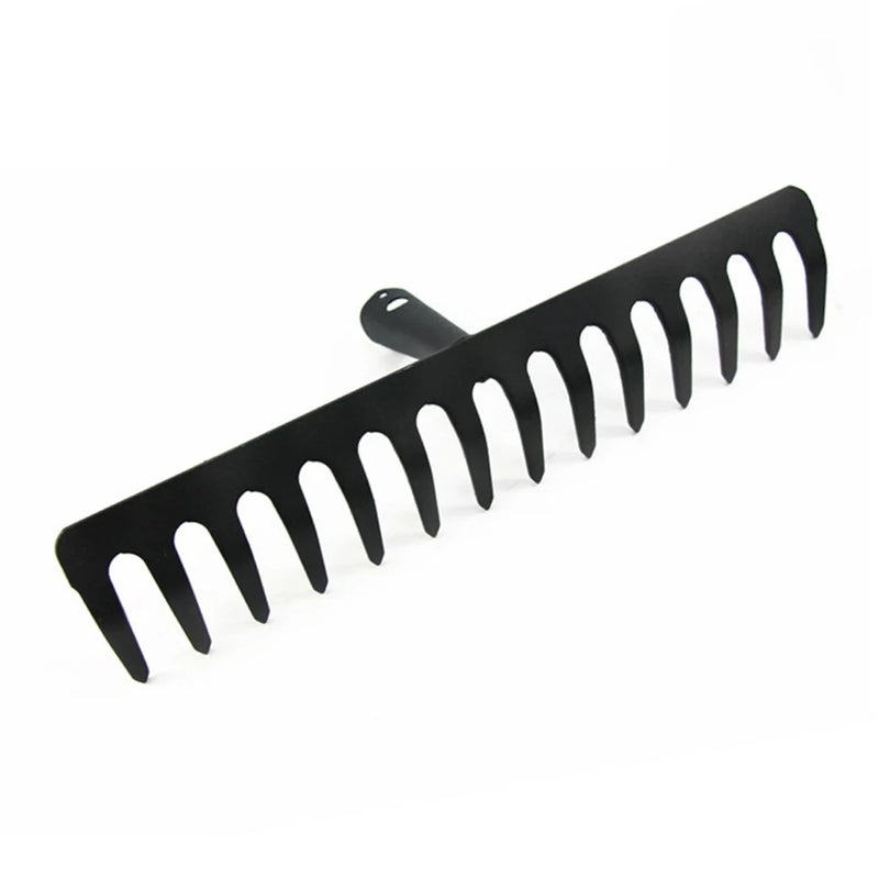 Ancinho Agrícola de Aço Inoxidável – 14 Dentes para Jardim e Fazenda