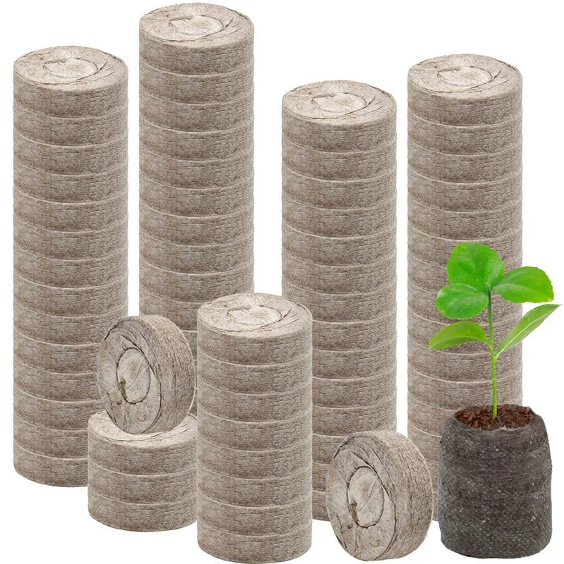 Bloco de Plantio de Fibra Natural – Solo Comprimido Substrato Natural e Sustentável