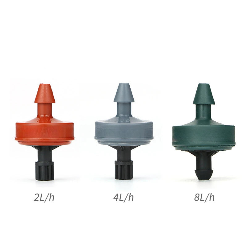 Gotejador de Irrigação 2/4/8L – Kit 10 Peças com Estabilizador de Pressão
