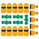 Conector Rápido ABS para Mangueira de Jardim 1/2” – União Dupla Masculina