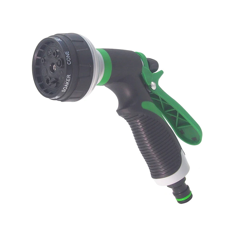 Pistola de Água Pressurizada 8 em 1 – Lave, Regue e Limpe com Potência e Precisão