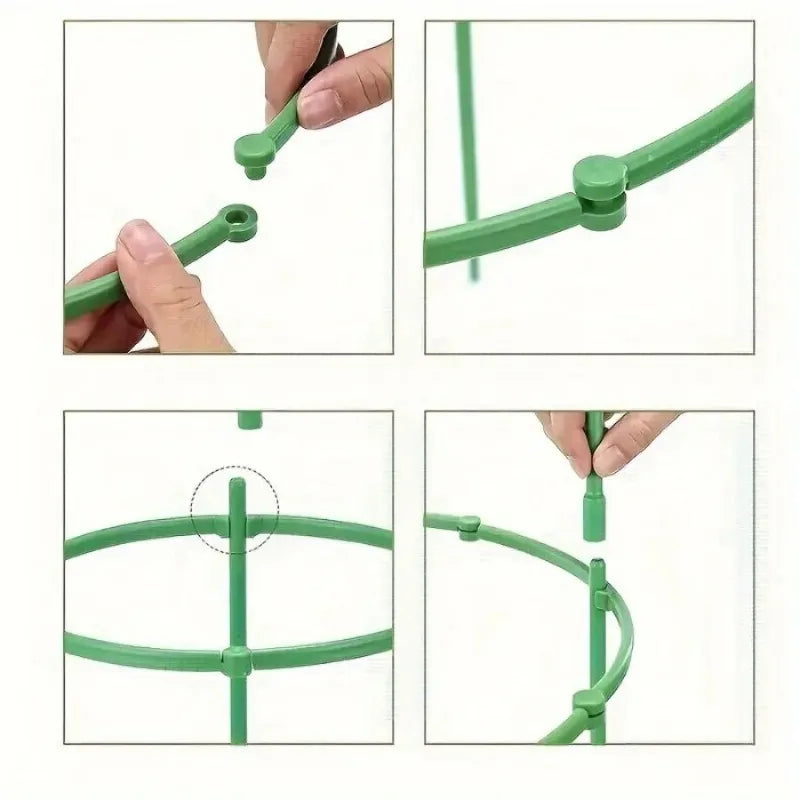 Suporte Circular para Plantas com 2 Camadas – Estrutura para Vasos e Jardins