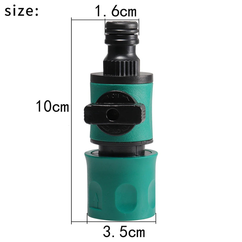 Conector Rápido com Válvula para Mangueira – Adaptador de Irrigação 1/2"