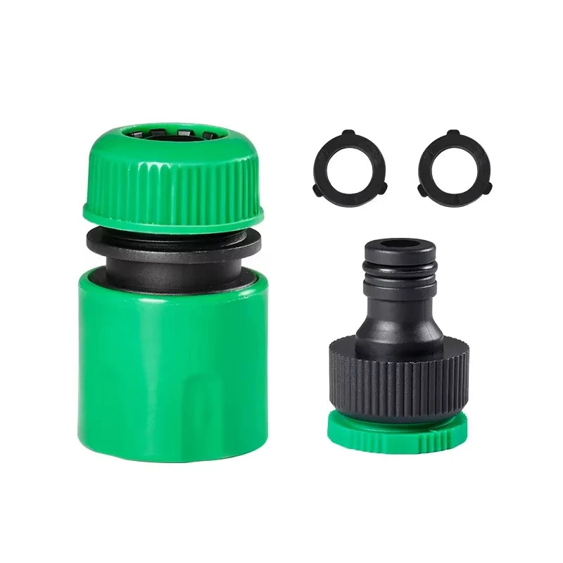 Conector Rápido ABS para Mangueira de Jardim 1/2” – União Dupla Masculina