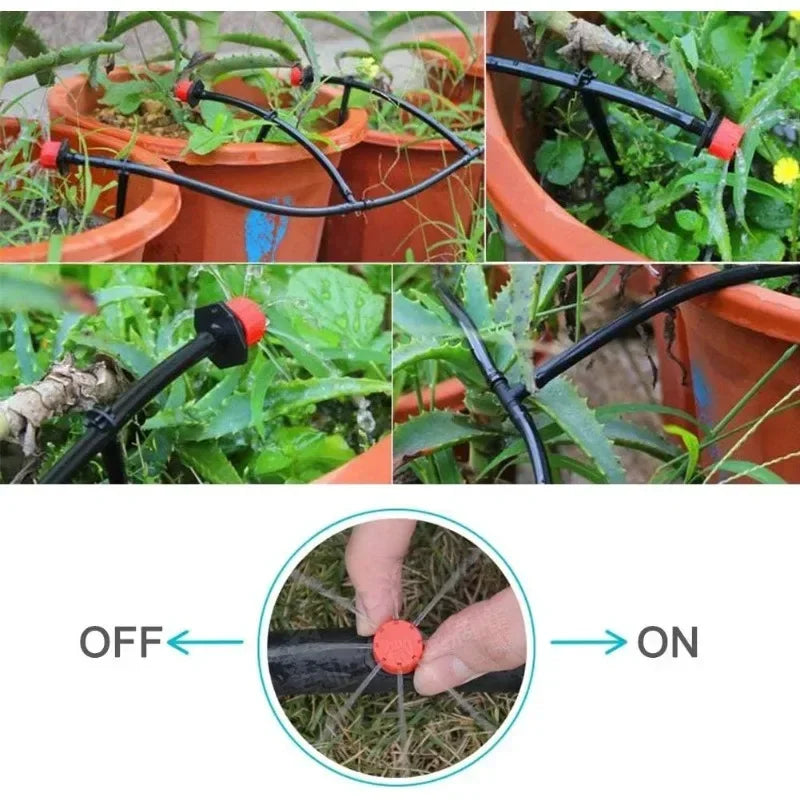 Kit Irrigação por Gotejamento com Gotejadores Ajustáveis (50 a 800 unid.)