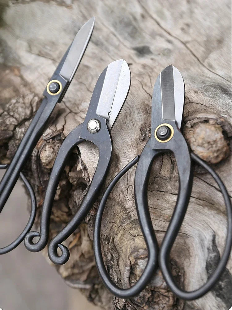 Tesoura de Poda Profissional em Aço Carbono – Cortador de Raízes e Bonsai