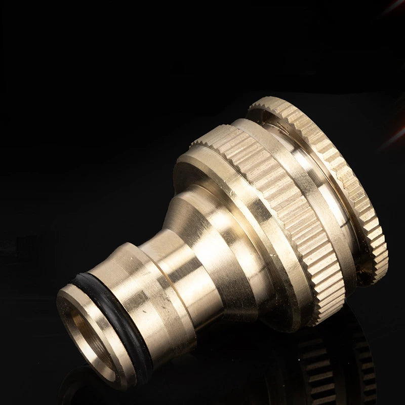 Adaptador de Mangueira em Latão para Lavadora de Alta Pressão – Conector Rosqueado 1/2'' e 3/4''