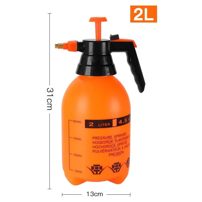 Pulverizador de Pressão Multiuso 1.5L | 2L | 3L – Para Jardinagem, Limpeza e Carros