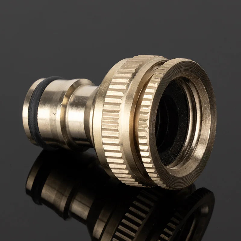 Adaptador de Mangueira em Latão para Lavadora de Alta Pressão – Conector Rosqueado 1/2'' e 3/4''