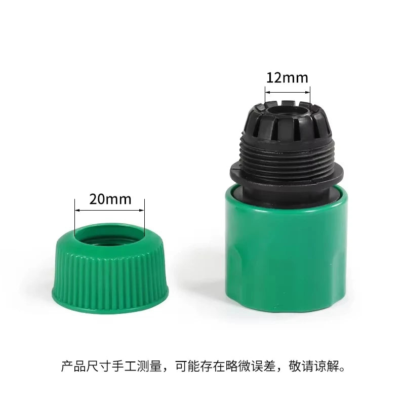 Conector Rápido ABS para Mangueira de Jardim 1/2” – União Dupla Masculina