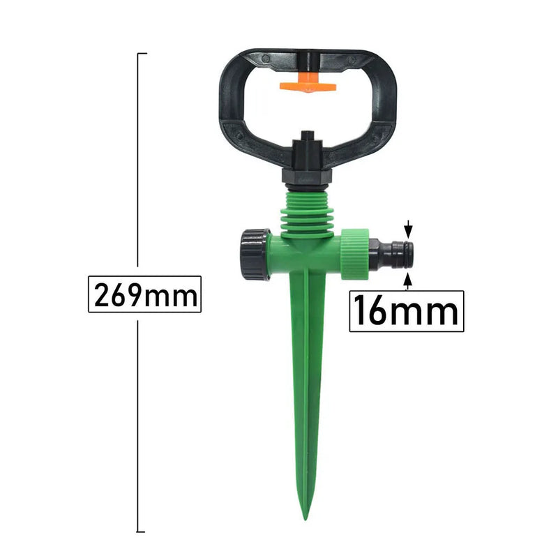 Aspersor Giratório 360° – Irrigação Automática para Jardim e Gramado